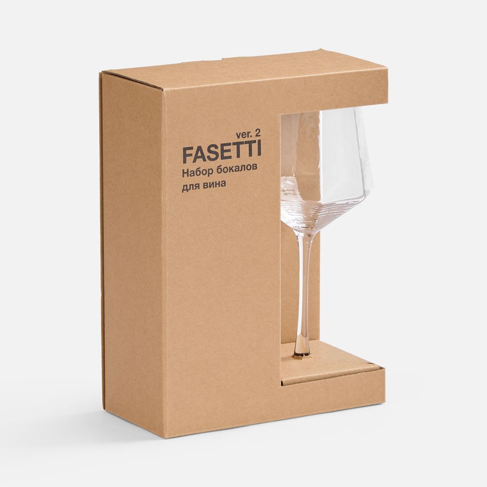 Набор из 2 бокалов для вина Fasetti, ver.2