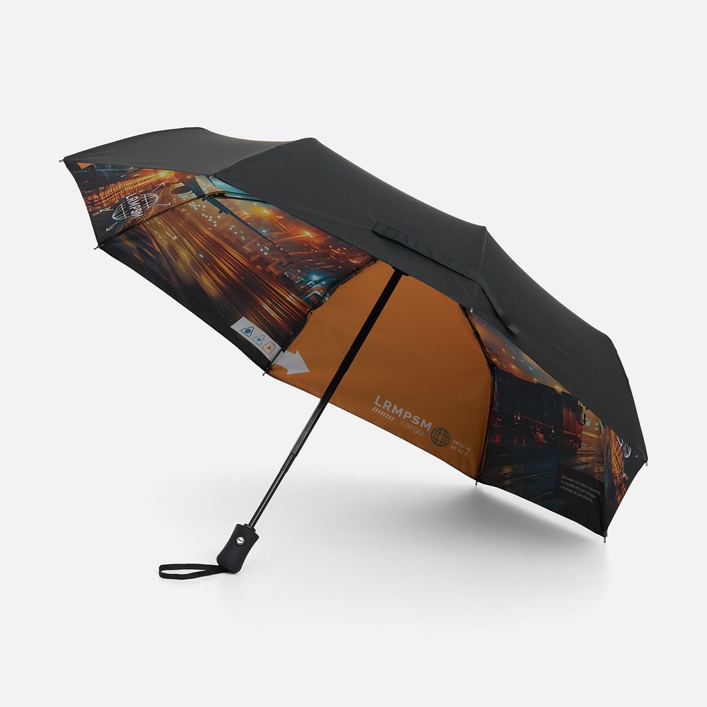 Зонт складной Monsoon на заказ с запечаткой купола изнутри